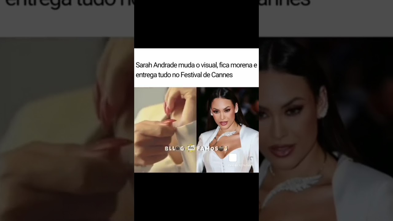 Sarah Andrade muda visual