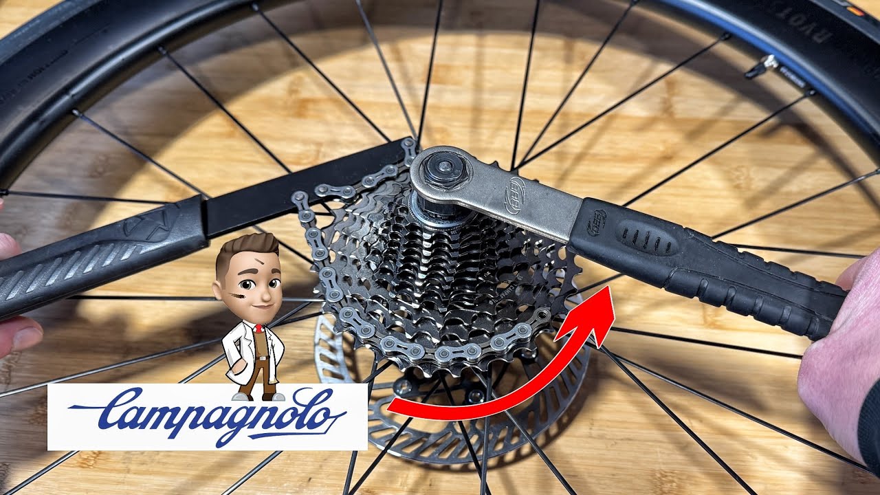 Снятие кассеты Campagnolo N3W – пошаговая инструкция