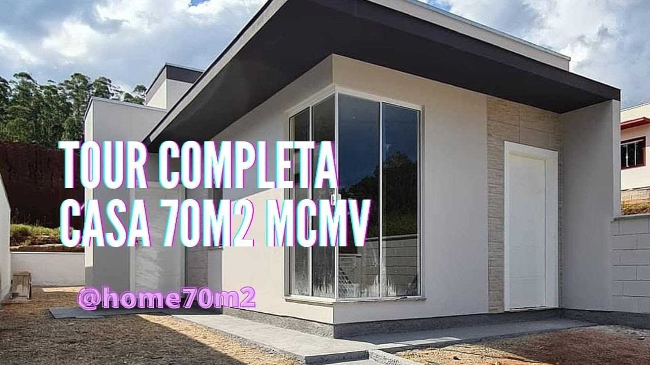 TOUR COMPLETA!! Casa 70m2 do Programa Minha Casa Minha Vida