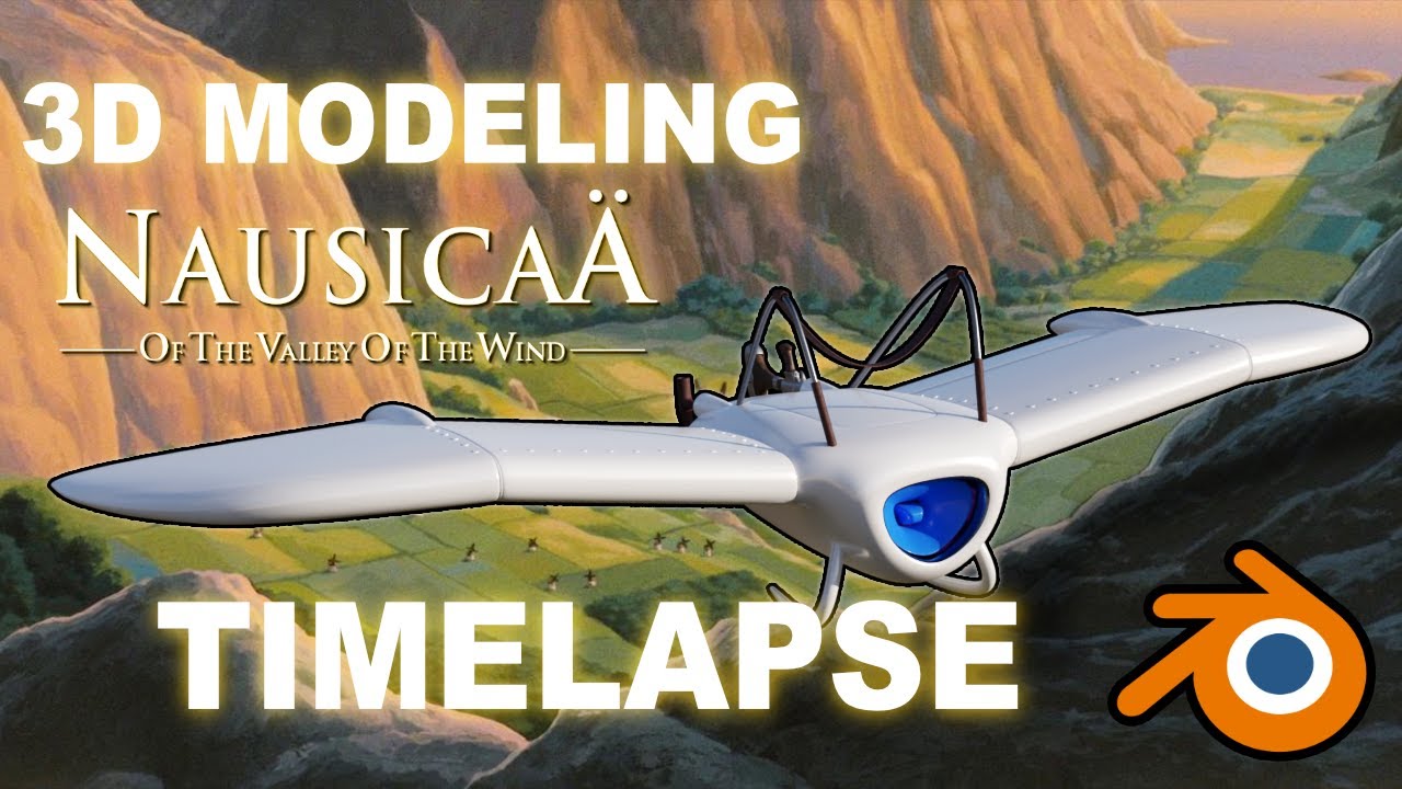 Blender 3D Modeling | Glider from Nausicaa of the Valley of the Wind