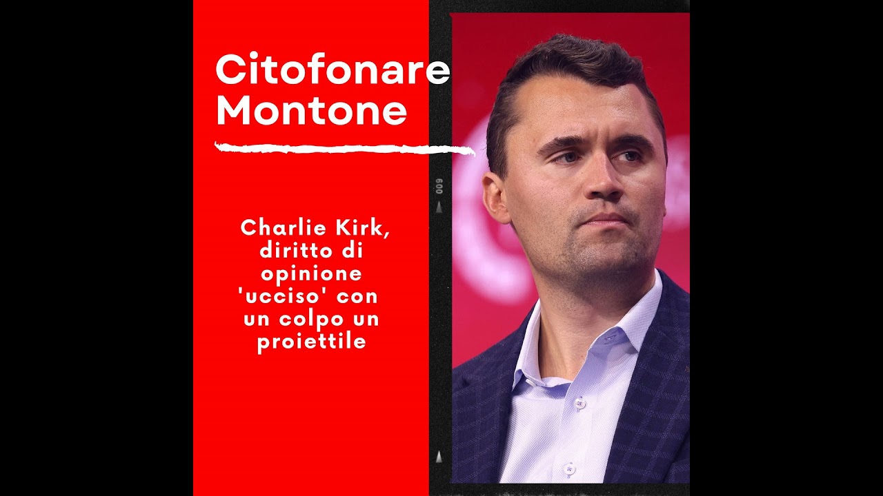 Charlie Kirk, diritto di opinione 'ucciso' con un proiettile