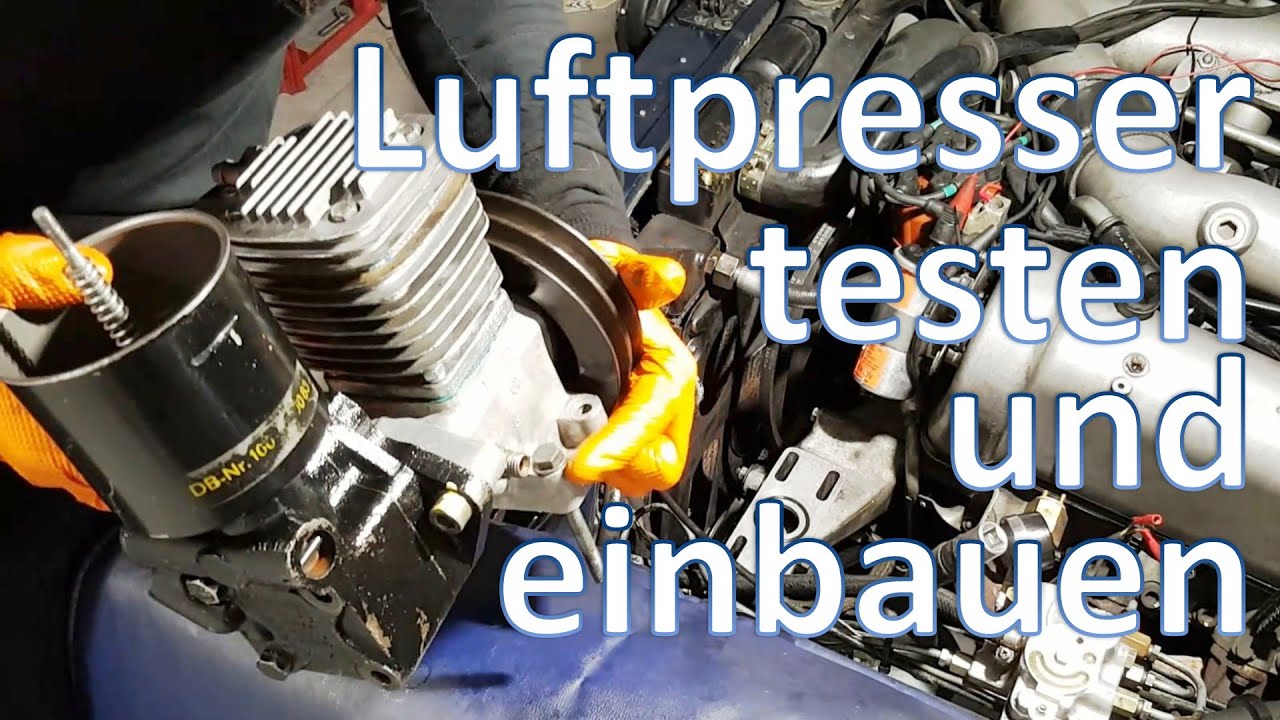 Luftpresser testen und einbauen, Servopumpe abdichten