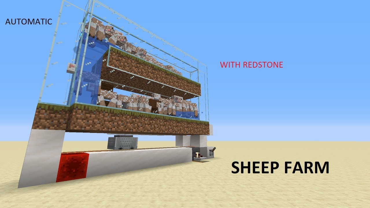 Minecraft Tutorial: Sheep Farm 1.19 | Fully Automatic