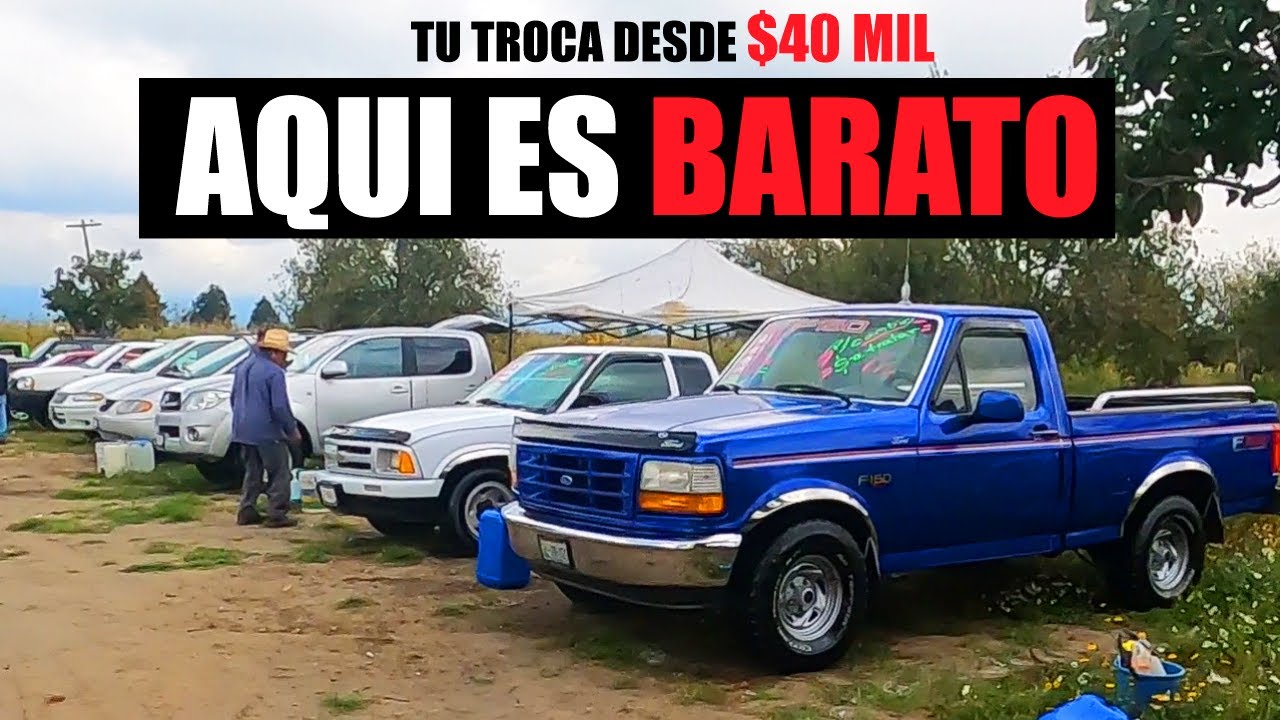 Trocas Baratas desde $40 mil pesos - Así es el Tianguis de Autos de 4 Caminos Puebla