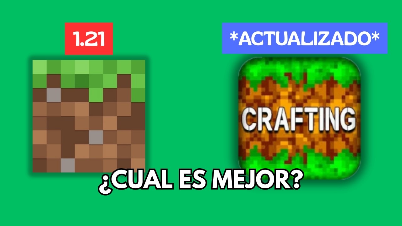 MINECRAFT Vs CRAFTING And BUILDING - Comparaci&oacute;n