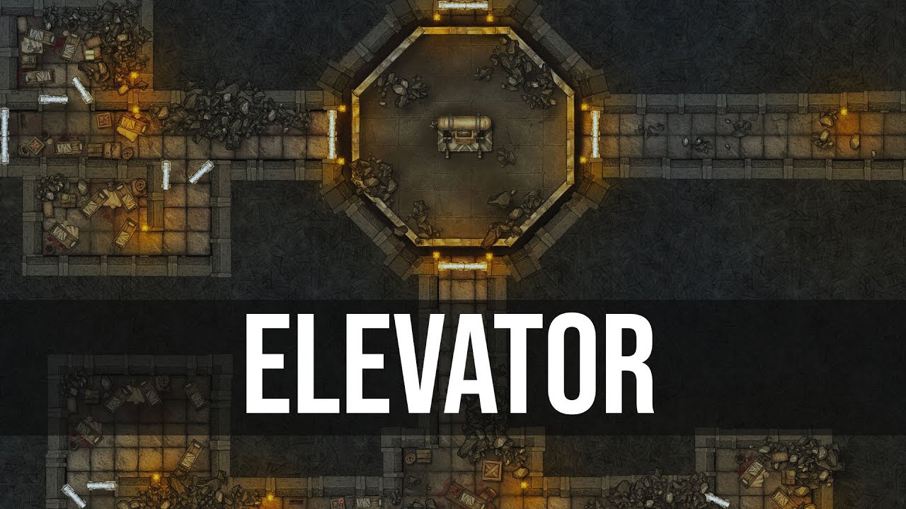 Dwarven Elevator | D&D Battle map Time Lapse