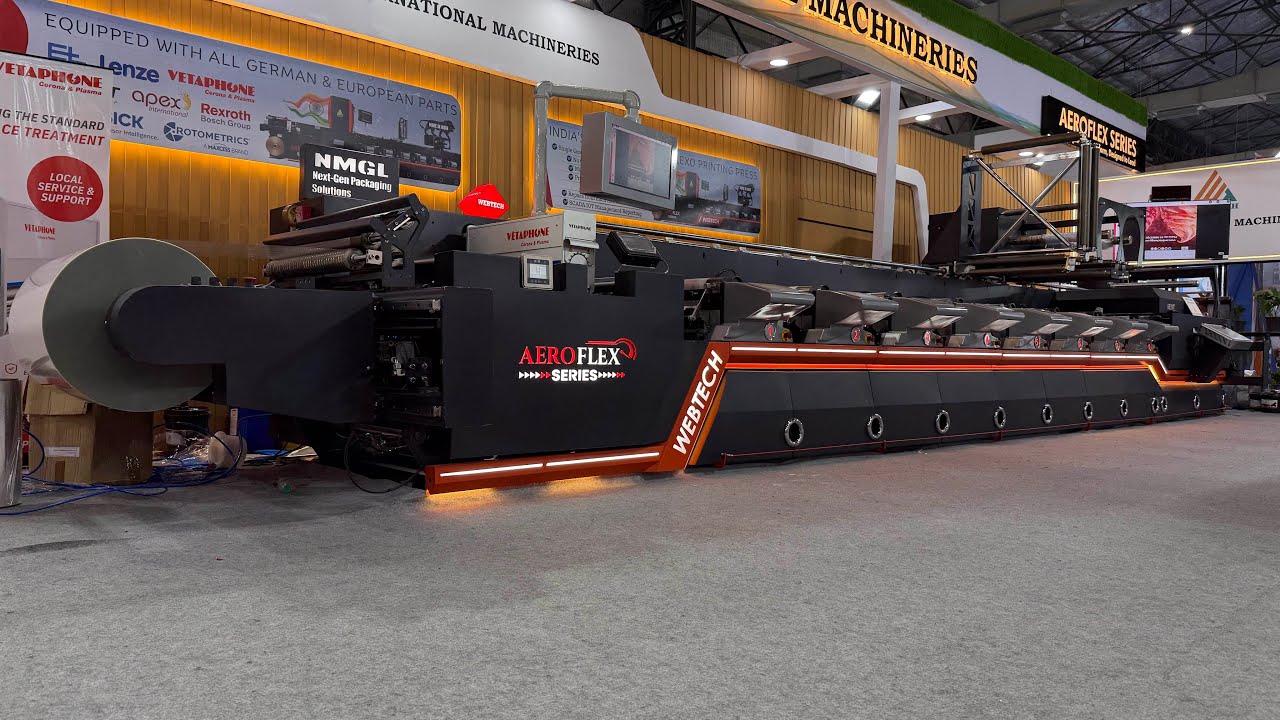 Running Alluminium Foil at 150 mpm | TRIPLE SERVO #flexo #printing #machine | AEROFLEX SERIES