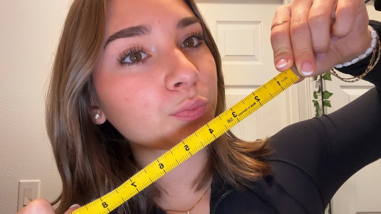 asmr measuring your face & mine to compare symmetry 📏