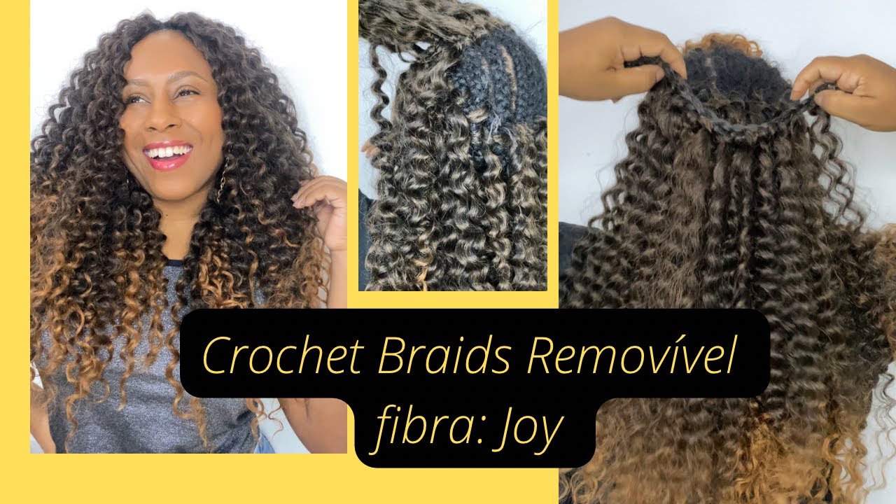 Fibra de proteína JOY crochet braids removível