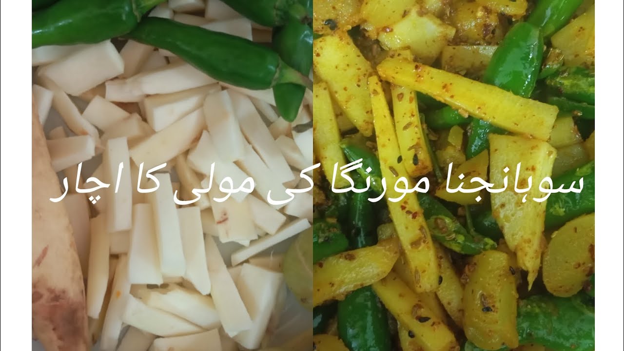 مورنگا کی مولی  آ ملے اور مرچوں کا اچار 