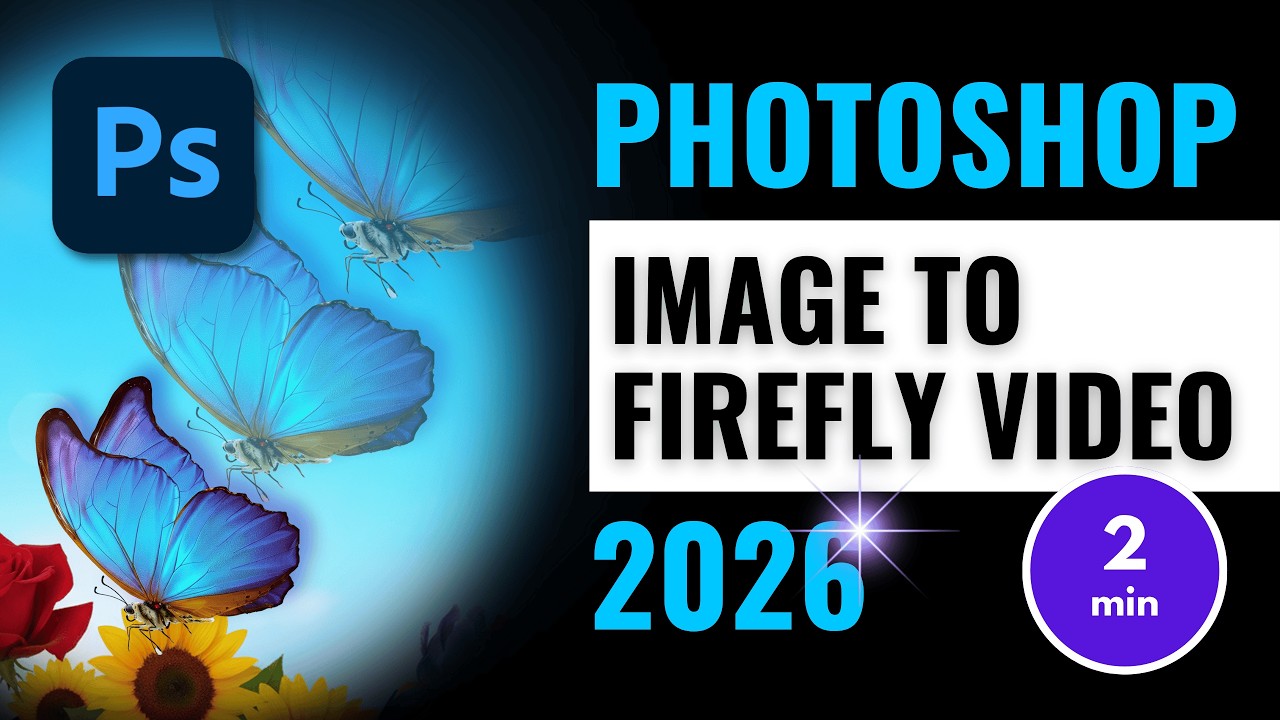Новинка! Photoshop 2026 | Превратите любое изображение в видео с &laquo;Светлячками&raquo;