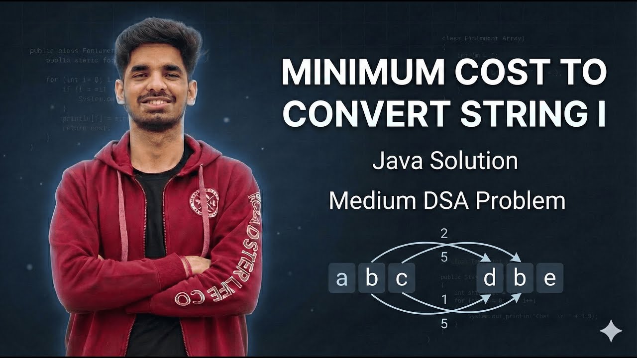 LeetCode 2976 – Minimum Cost to Convert String I |Java Solution