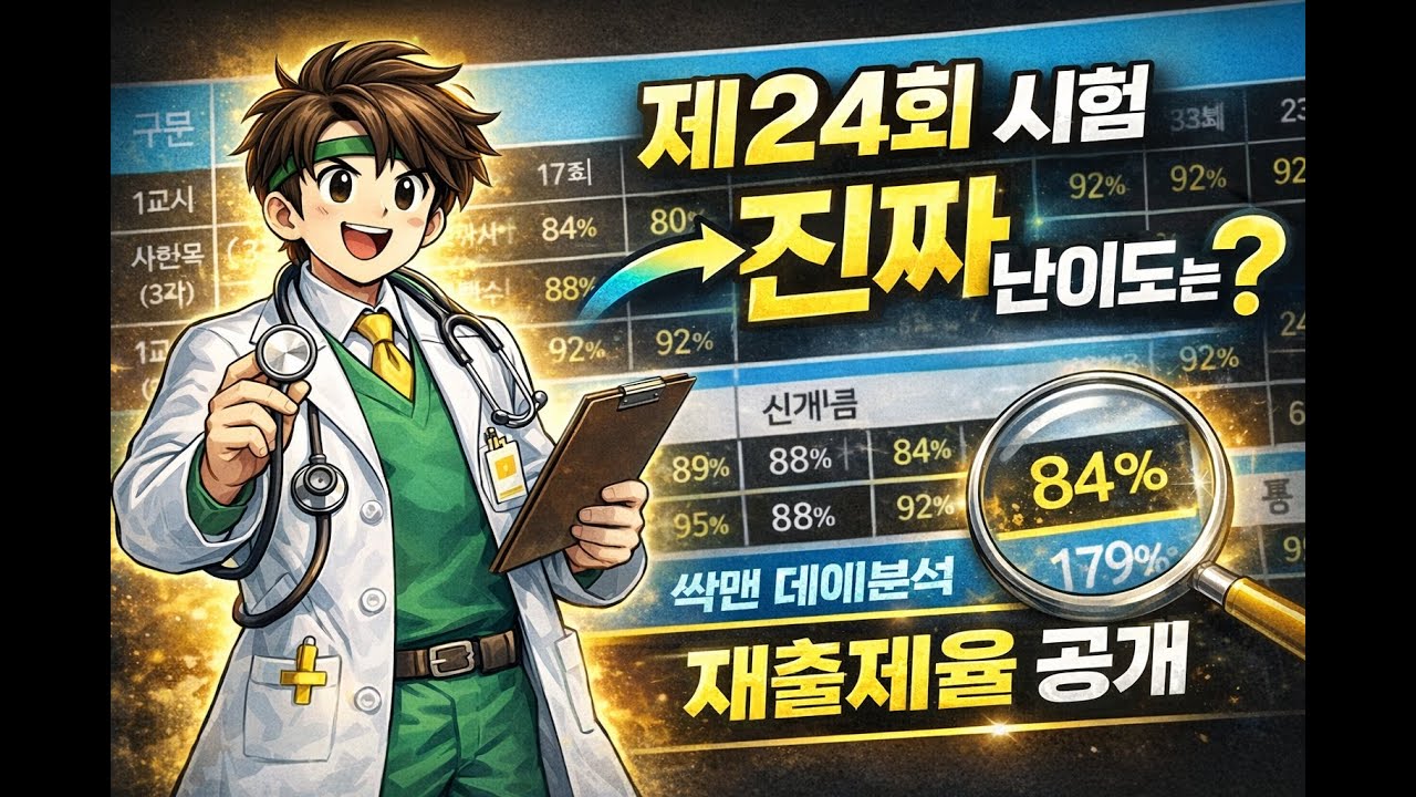 [싹맨 분석] 2026 사회복지사1급 제24회 시험 진단｜재출제율·신유형·난이도