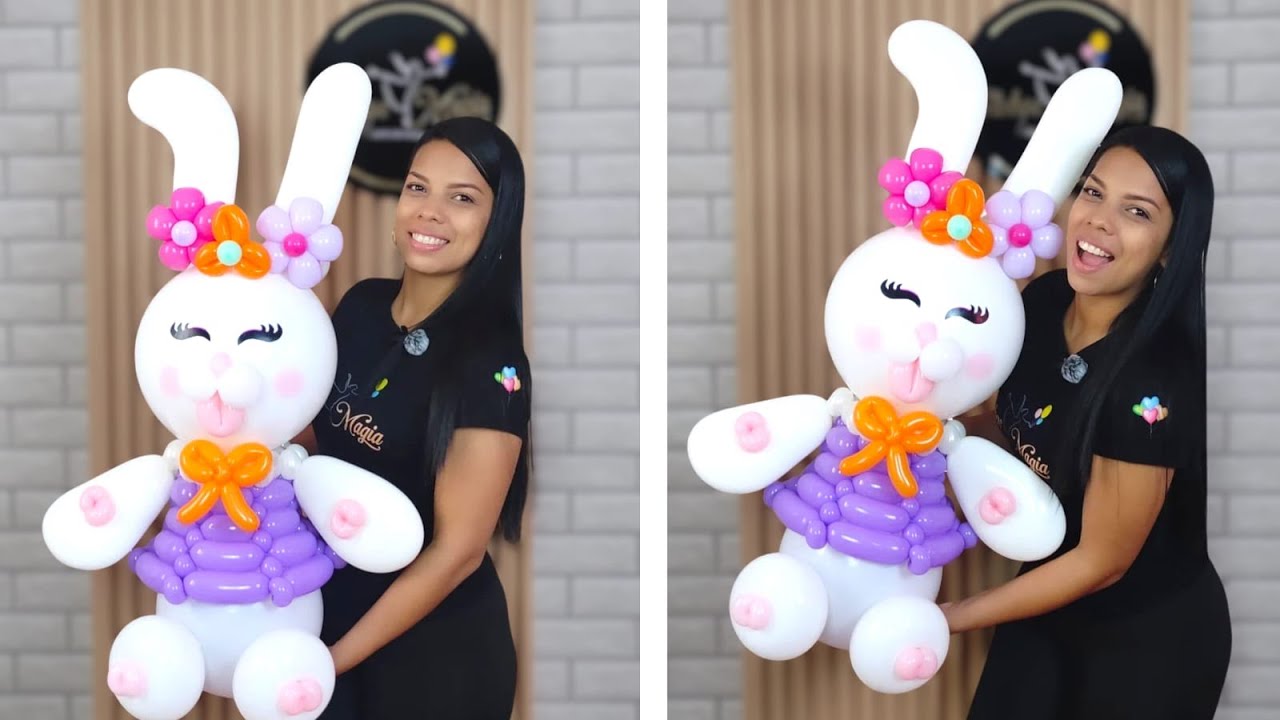 Cómo Hacer un Conejo con Globos - Decoración con Globos - balloon tutorial