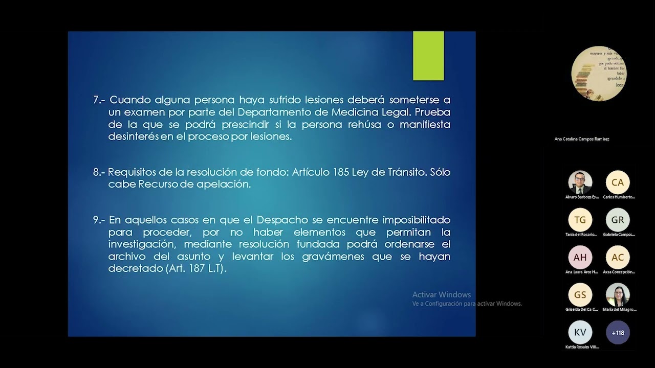 Conferencia Generalidades del Proceso de Tránsito