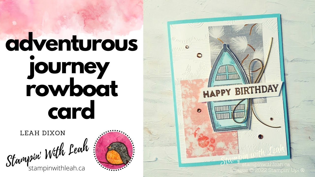 Adventurous Journey - rowboat card