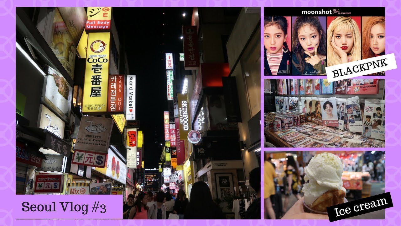 Korean Street Food+ Shopping in Myeongdong.|Seoul Vlog #3