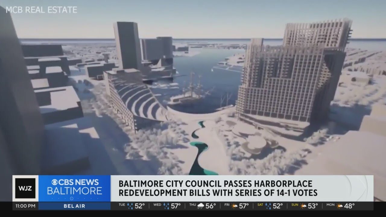 Baltimore City Council approves Harborplace redevelopment bills