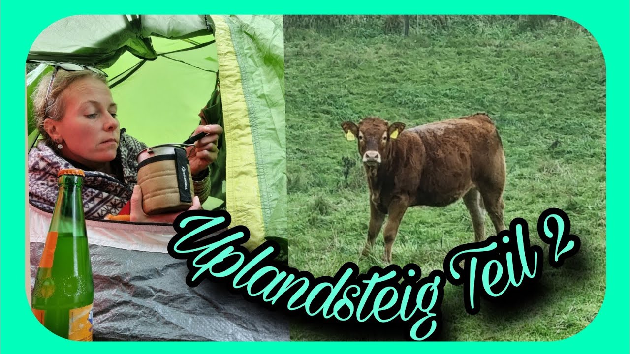 Solo Trekking Uplandsteig Teil 2 / Wie weit kommt man mit einem Fahrradanhänger? Info unten ⬇️