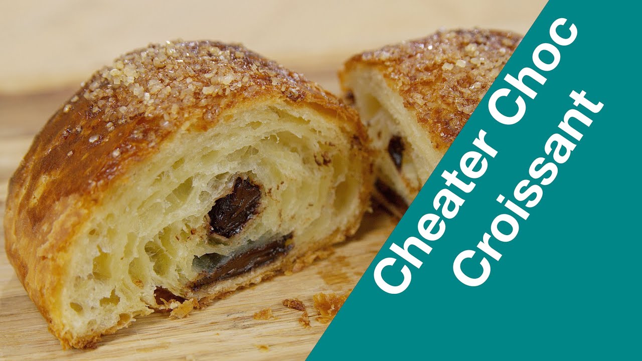 Cheater No Knead CHOCOLATE Croissants - Faux Pain au Chocolate