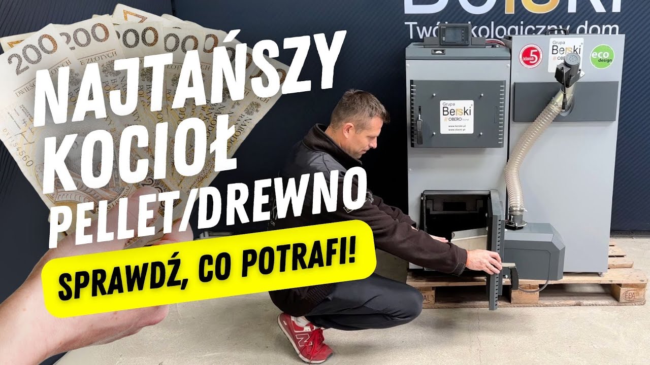 Kocioł FENIKS AGRO BIO - Najtańszy kocioł dwupaliwowy na drewno i pellet - Grupa Berski