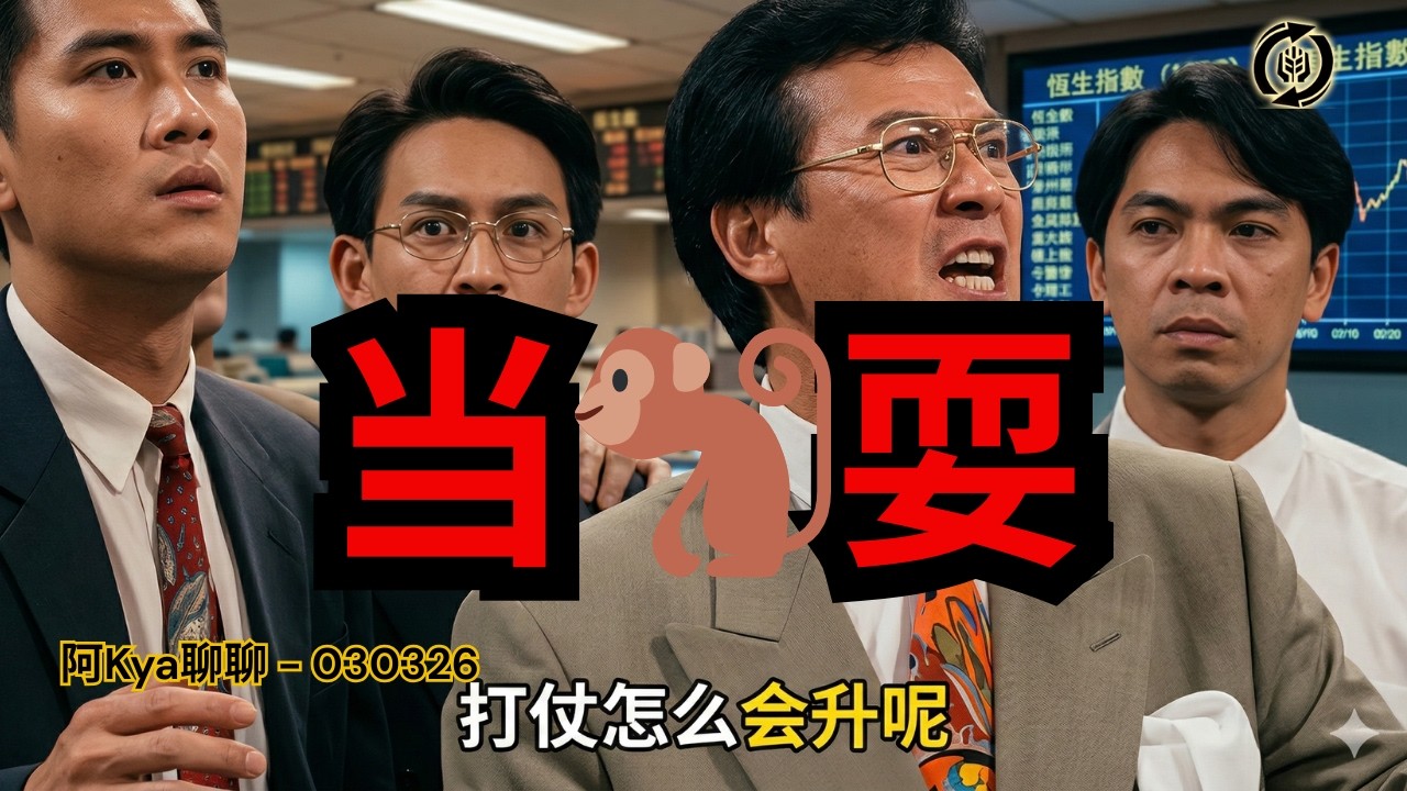 美国人把亚洲人当🐒耍 😤 亚洲盘跌到乱美股没有事 😑衡量自身风险承担程度选择策略 😬 油股 vs 指数股  -【阿Kya聊聊 - 030326】