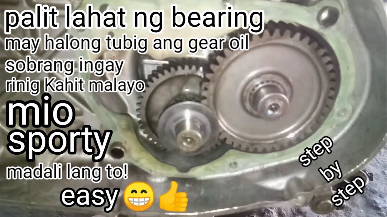 paano magpalit ng bearing sa pang gilid, mio sporty maingay ang gearrings.