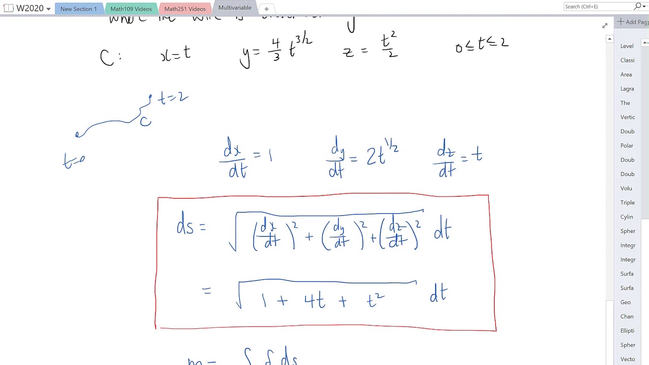 14.2 Line Integrals with respect to Arc Length