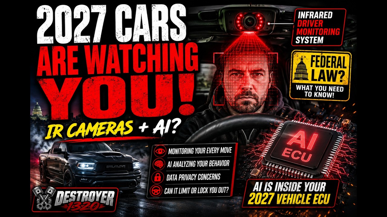 2027 Cars Are Watching You?! The New Federal Law, IR Cameras & AI in Your ECU