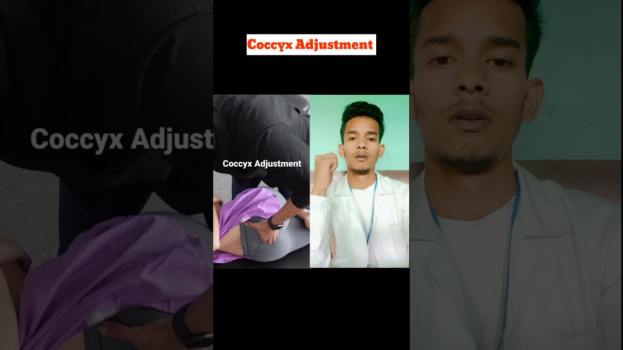 Coccyx, Sacrum, T7 and occiput Adjustment By Dr. Rahim #shorts #nursingstudent