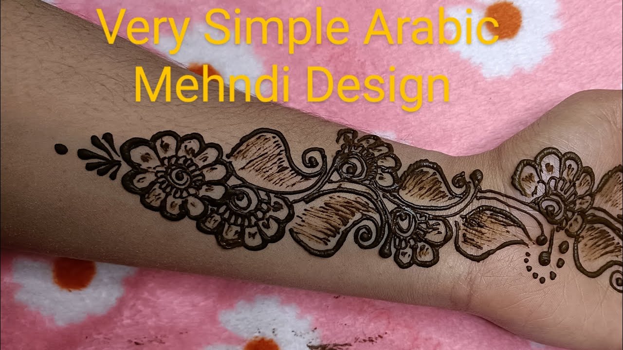 Very Simple Arabic Mehndi Design Flower design #radharanimehandidesigner#mehndi #arabicmehndi#viral 