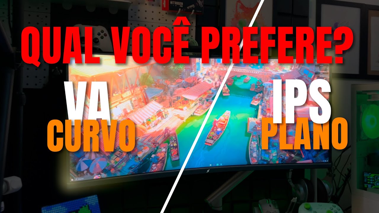 MONITORES SUPERFRAME VISION ULTRA - VA CURVO ou IPS PLANO?