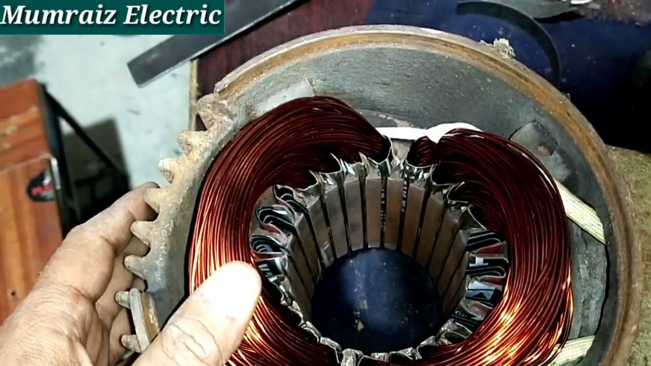 2 HP water pump ka original copper Winding data / 2hp water pump winding and double connection