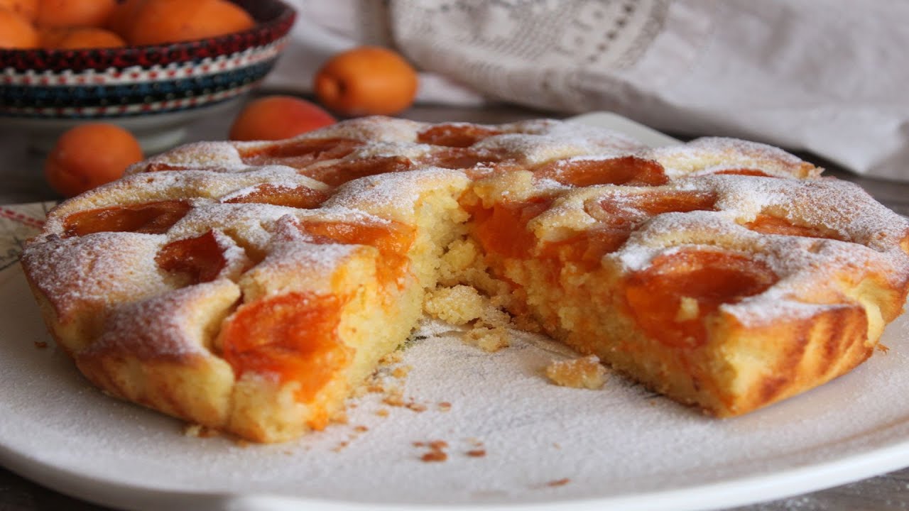 Нежнейший творожный пирог с абрикосами / Быстрый пирог к чаю