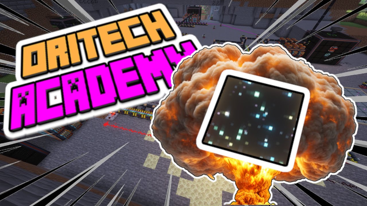 EP 13 - NUKE the Dragon! Minecraft Oritech Academy EP 13 - Particle Accelerator End Incursion!