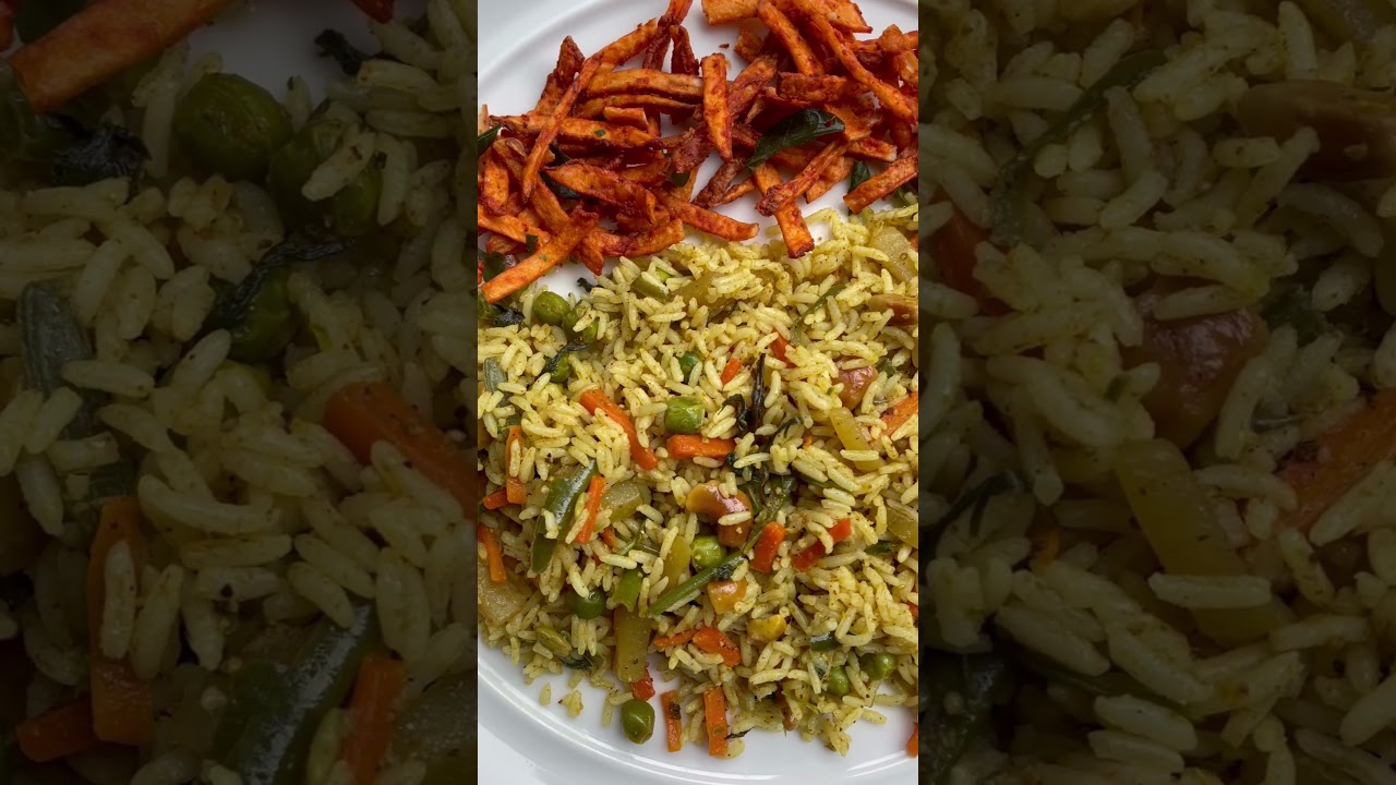 Veg rice😍#shortvideo #foodshorts #shortfeed #indianfood #tamilshorts #vegrice #southindianfood