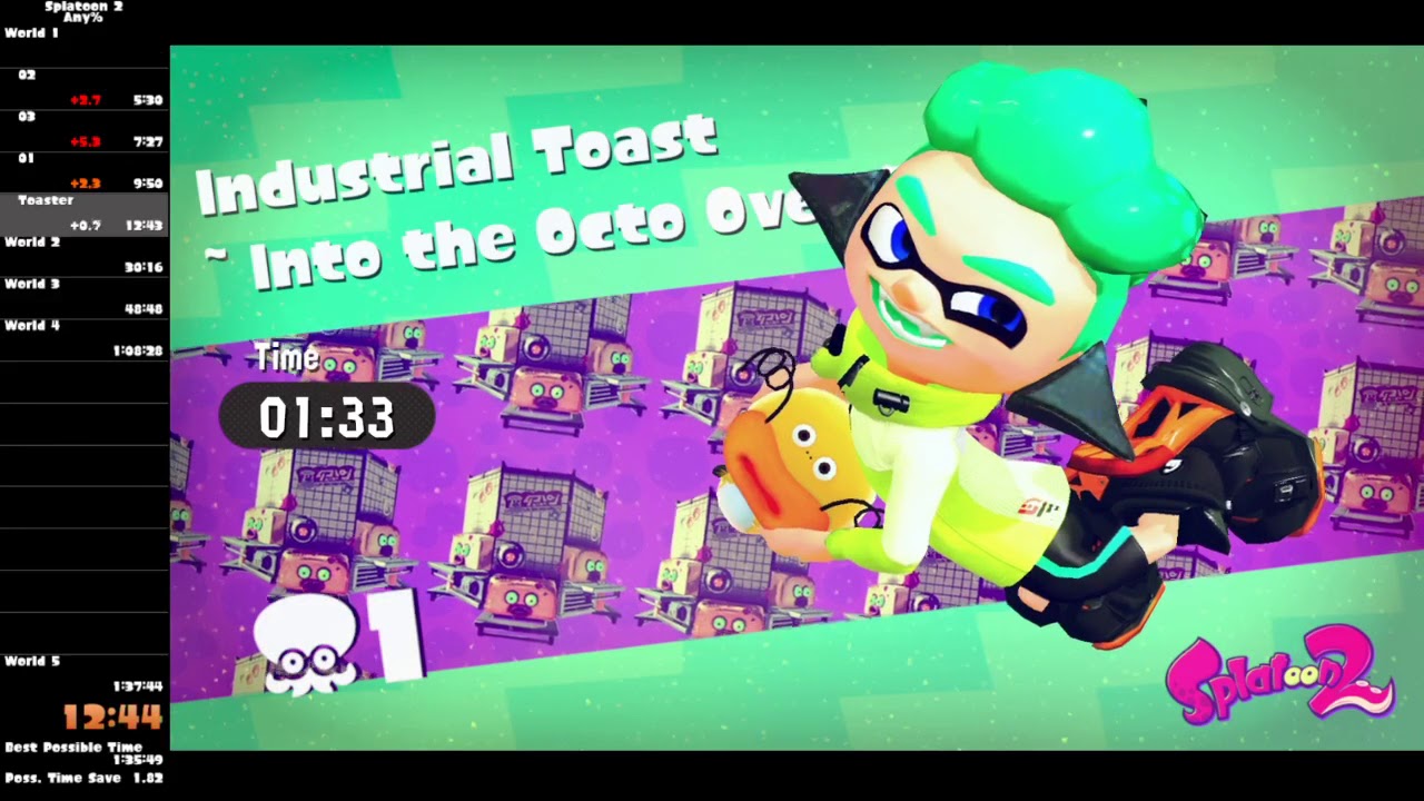 Splatoon 2 Any% in 1:37:38
