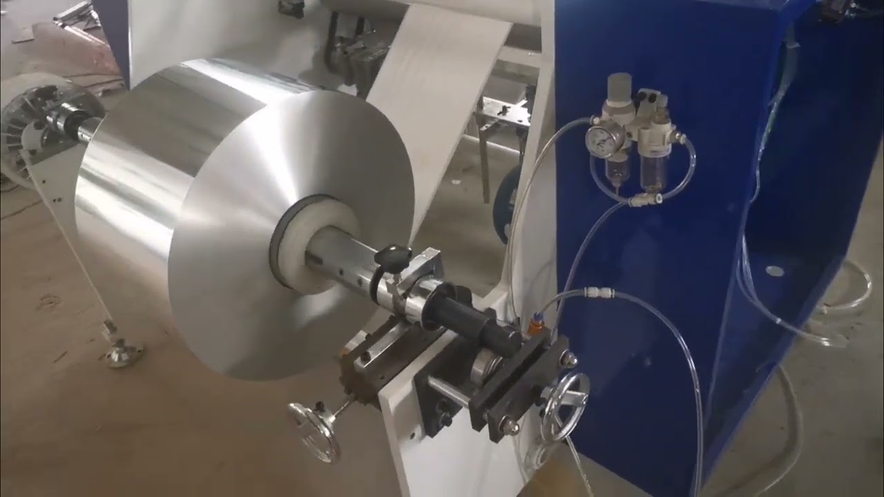 Semi-auto aluminum foil rewinding machine JZ-500L-2