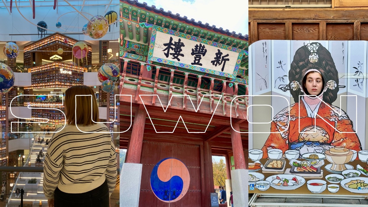 Suwon Day Vlog 🇰🇷 | Starfield Library✨ Hwaseong Fortress & Fried Chicken Street🍗