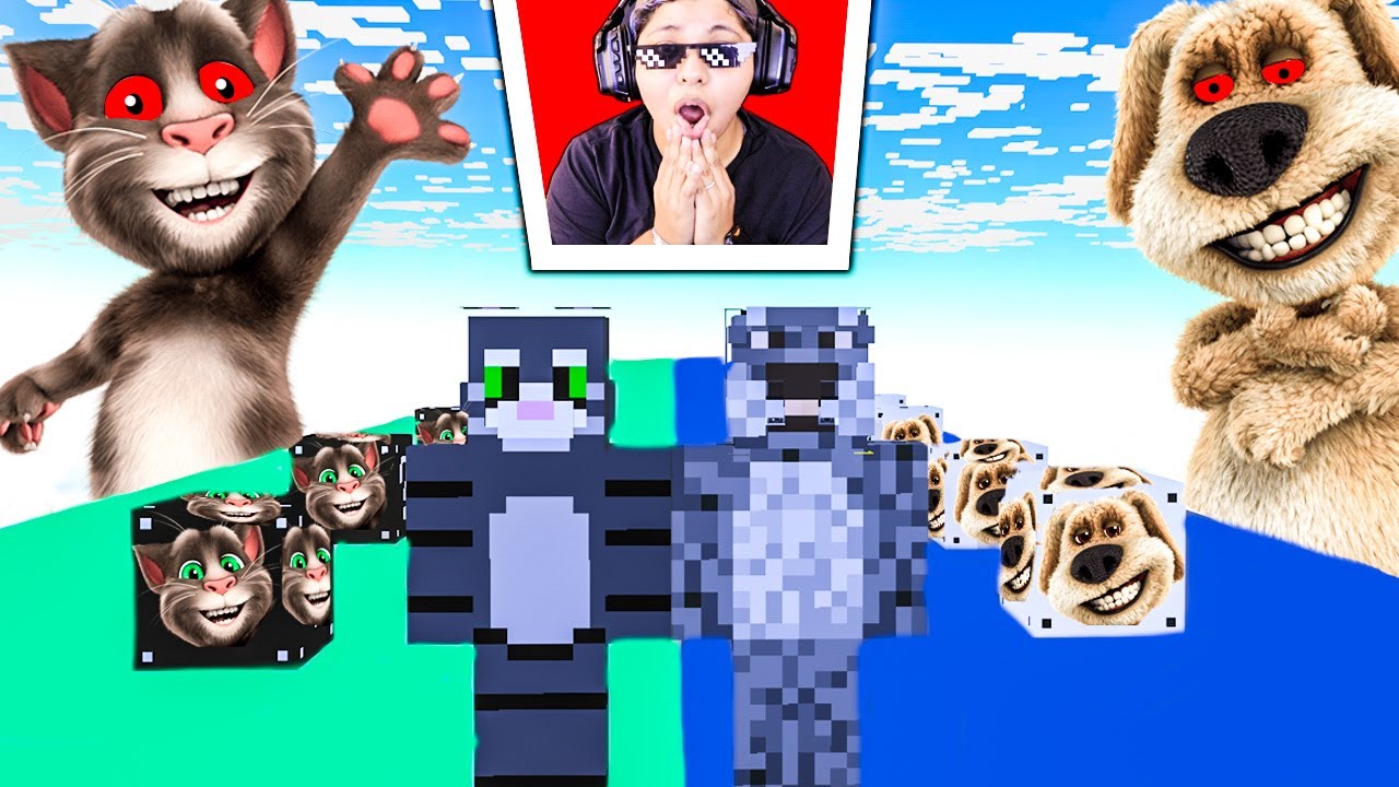 DESAFIO DE LUCKY BLOCK de TALKING TOM.EXE VS TALKING BEN.EXE en MINECRAFT 😱 | Pathofail