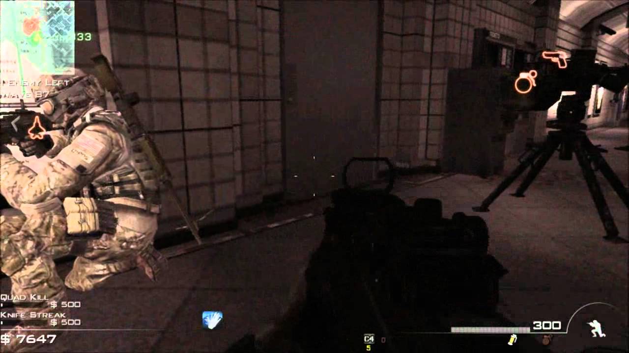 MW3 Survival: Underground wave 94 strategy (team WR) - part 1 [waves 81 - 89]