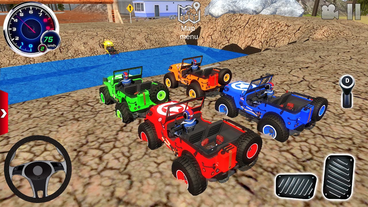 Juegos De Carros - Monster Truck Offroad Driving 3D #2 - Car Stunt Extreme Racing - Android Gameplay