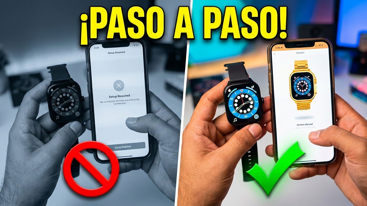 Como Configurar LAXASFIT H9 Vincular Reloj Inteligente Smartwatch al Telefono Celular 🔥