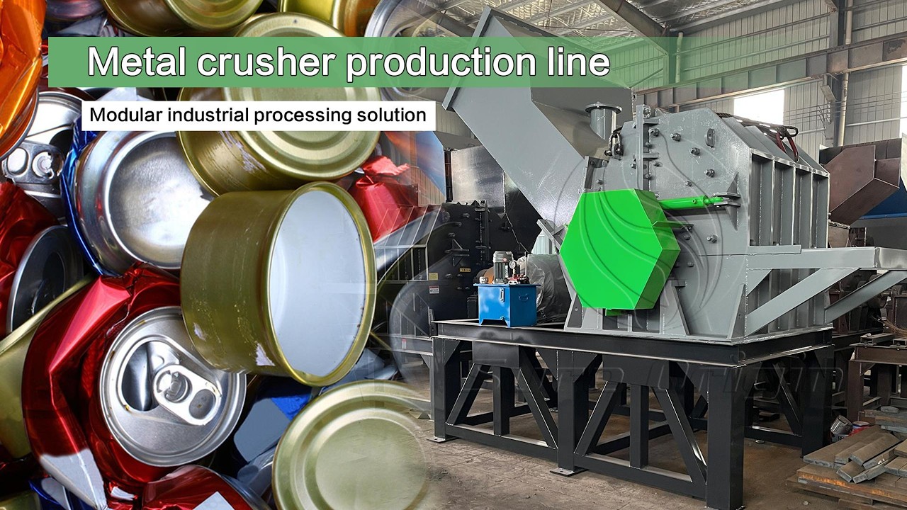 Metal crusher for sale for sale from China. scrap shredder machine, steel scrap iron shredder。