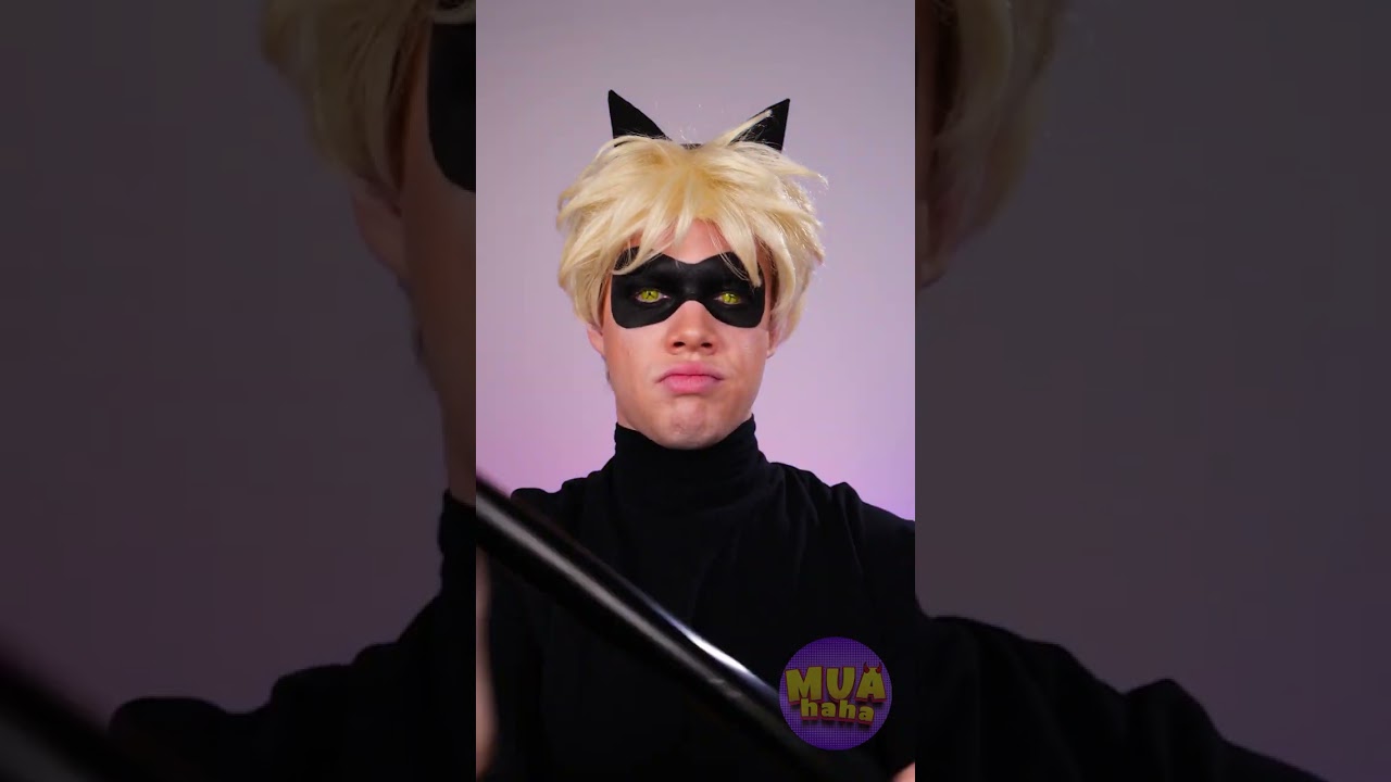 CAT NOIR Ultimate makeover 😍 I GASPED from this Transition! #transformation #makeup by MUAhaha