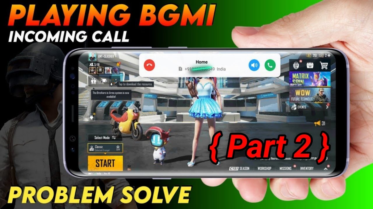 BGMI Khelte Time incoming call Problem Solve Part 2 #poco #mi #oppo #vivo #realme #iqoo