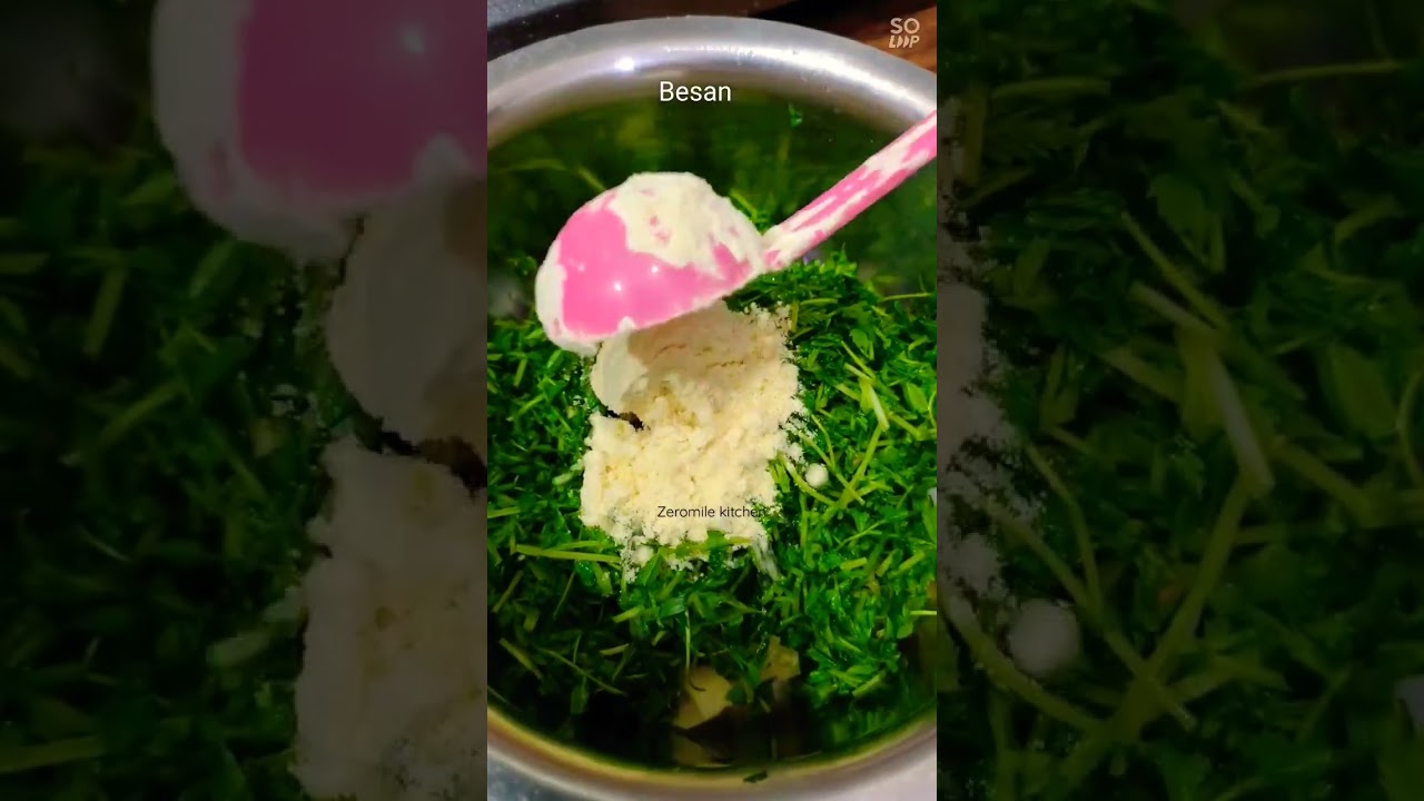 लाजवाब चने के साग के पकौड़े 😋