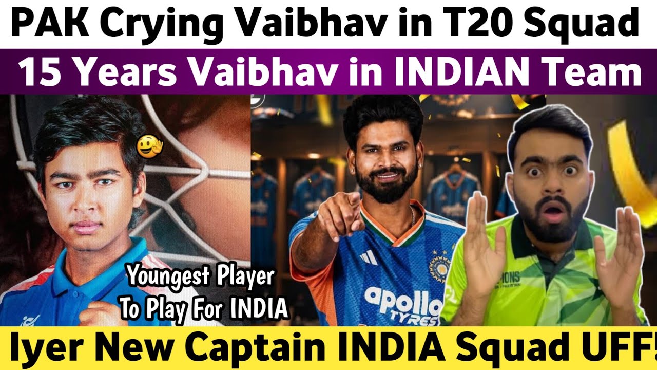 Pak Media Crying on 15 Years Suryavanshi in Indian Team | Shreyas Iyer India New Captain | Ind Team 