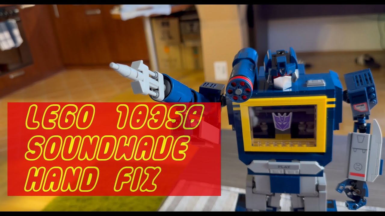 (FIX) LEGO 10358 Soundwave's wobbly hand modification with just spare bricks from the set