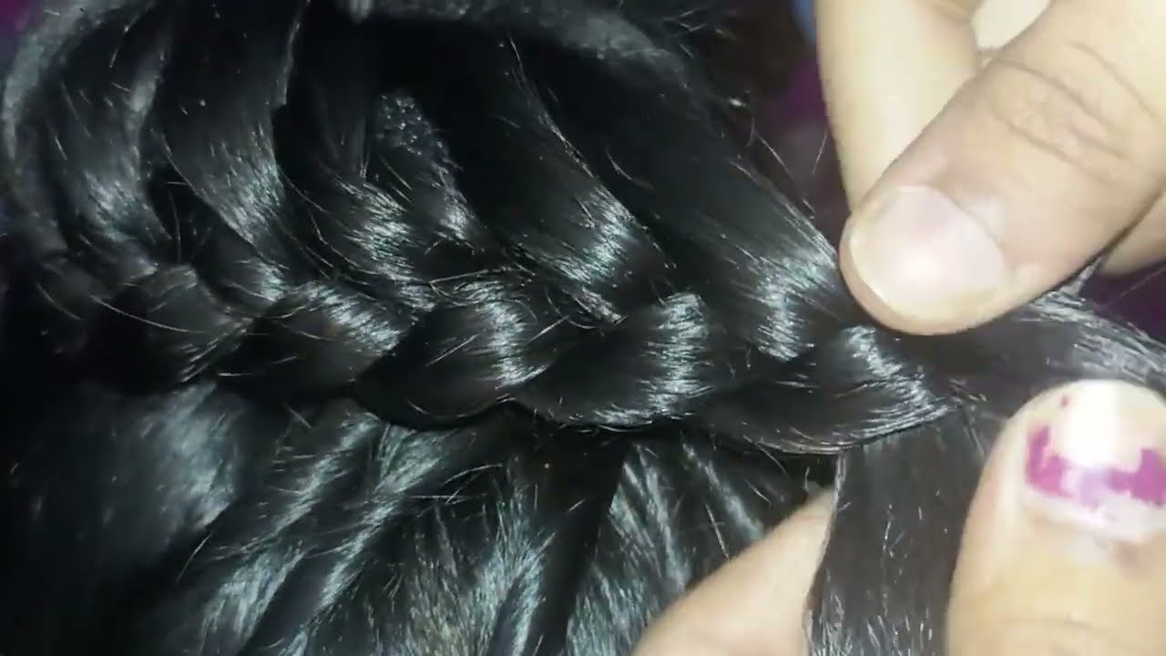 Bhut aasani se banna sikhe 🤩 braidal ke liye sundar sa hairstyle bun 🤩🤩